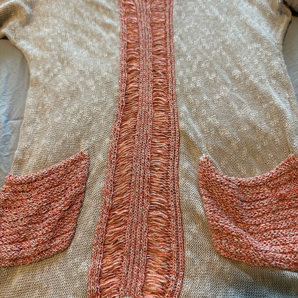 Soft Surroundings Linen Blend Open Knit Sweater XS - Picture 2 of 6